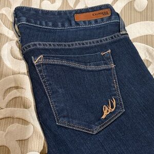 Express Women's Deep Indigo Skinny Jeans